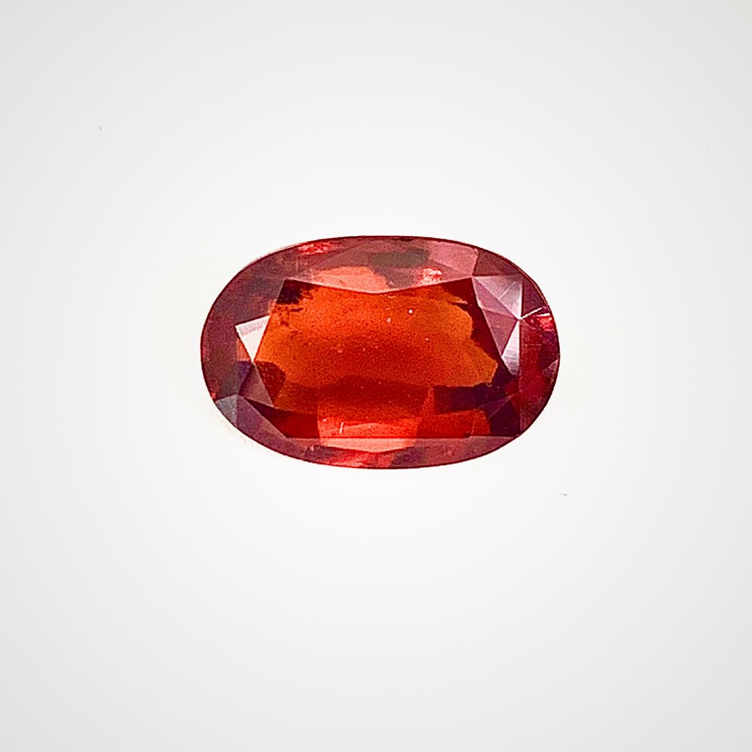 Natural Hessonite Gemstone – 8.39 Carats | Certified Astrological Gomed | SKU: LSOOE0HS0ASG0010